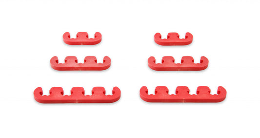 Wire Separator Kit Red 7 mm / 8 mm Plastic Fits 7 or 8mm Spark Plug Wires Mr Gasket-1
