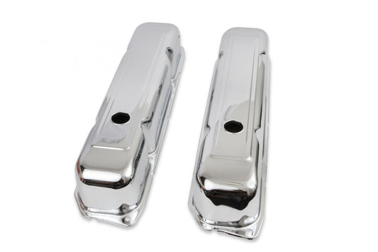 Chrome Valve Covers Fits 1965-1979 Chrysler 383-440 Big Block Mr Gasket-1