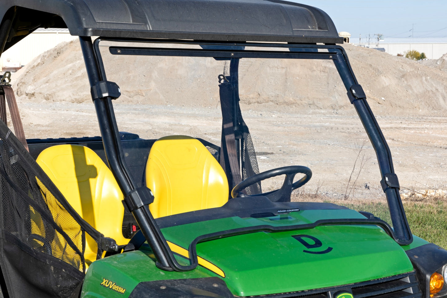 Full Windshield Scratch Resistant John Deere Gator XUV 825 Rough Country-5