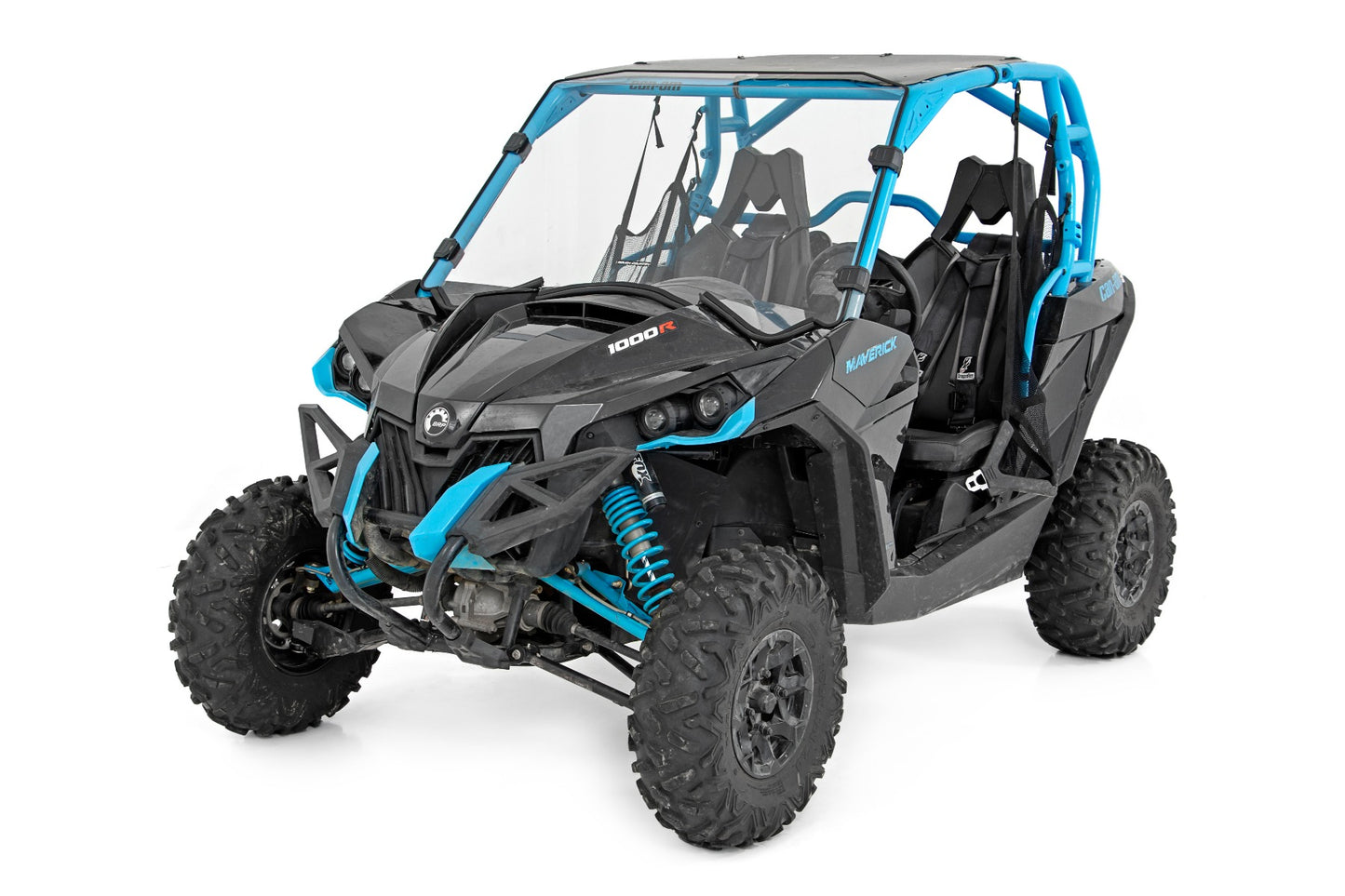 Can-Am Full Scratch Resistant Front Windshield 13-18 Can-Am Maverick Rough Country-4