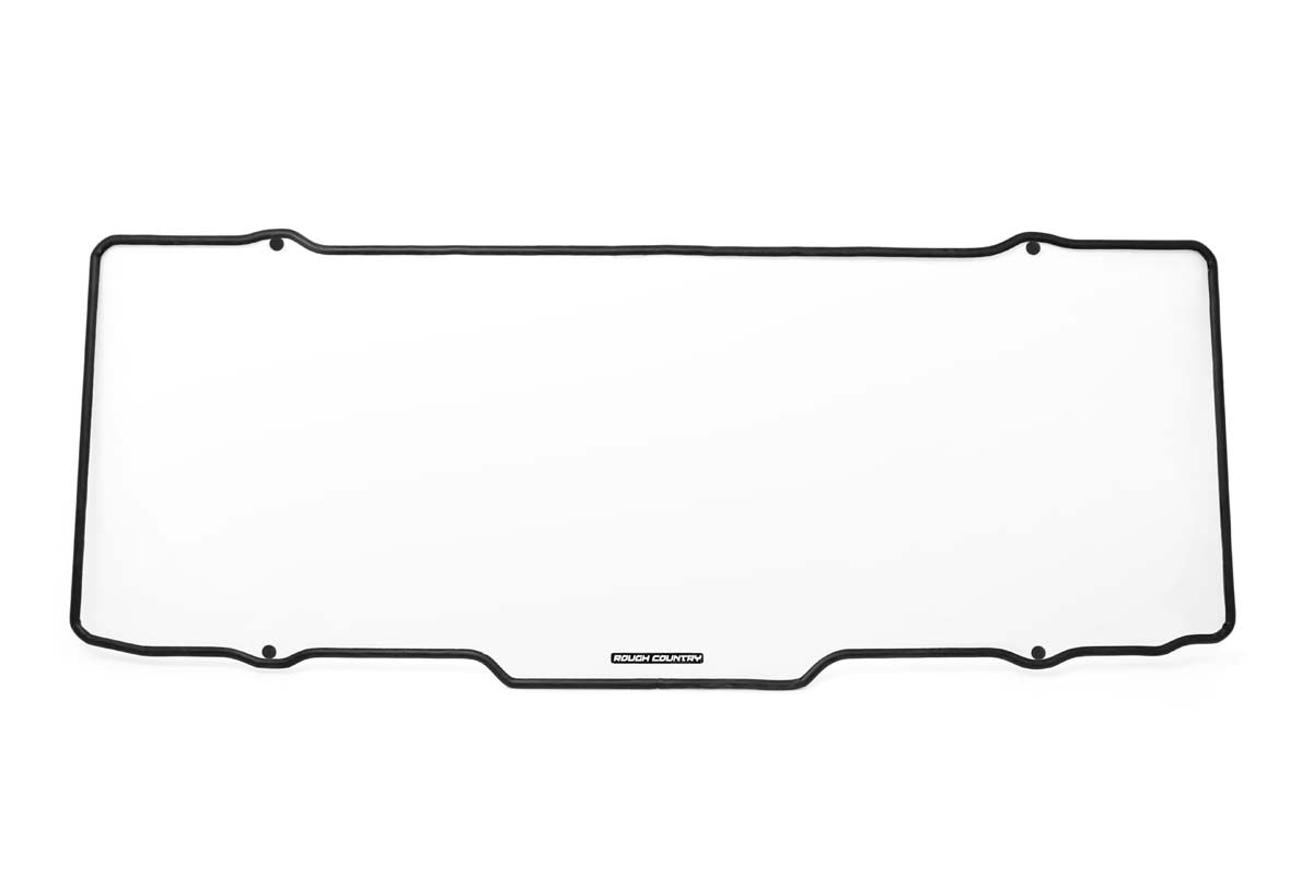Rough Country Polaris Scratch Resistant Rear Windshield Panel 16-20 Ranger 1000XP/13-20 Ranger 900XP Rough Country