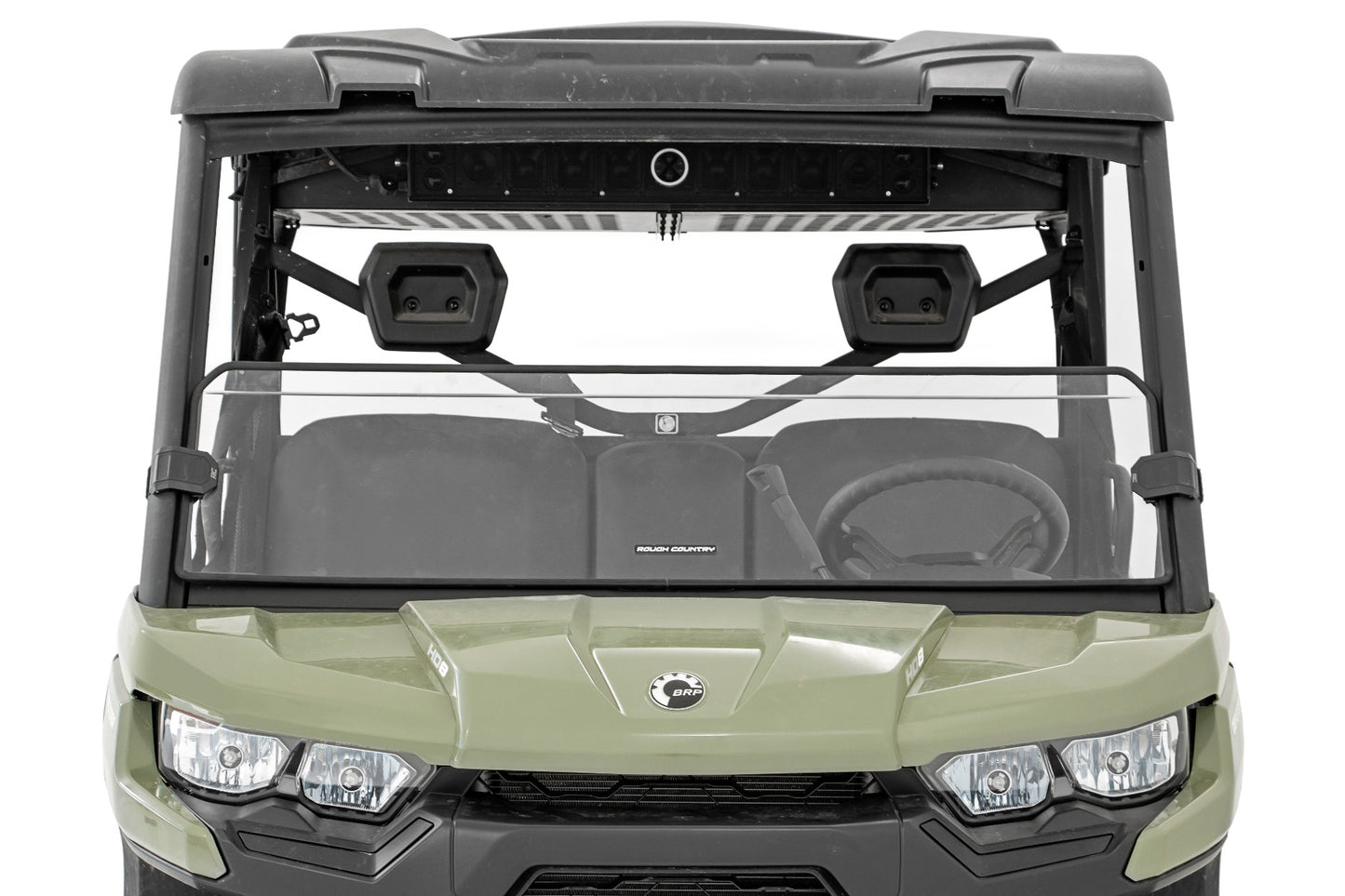 Can-Am Half Windshield 16-21 Can-Am Defender 4WD Rough Country-4