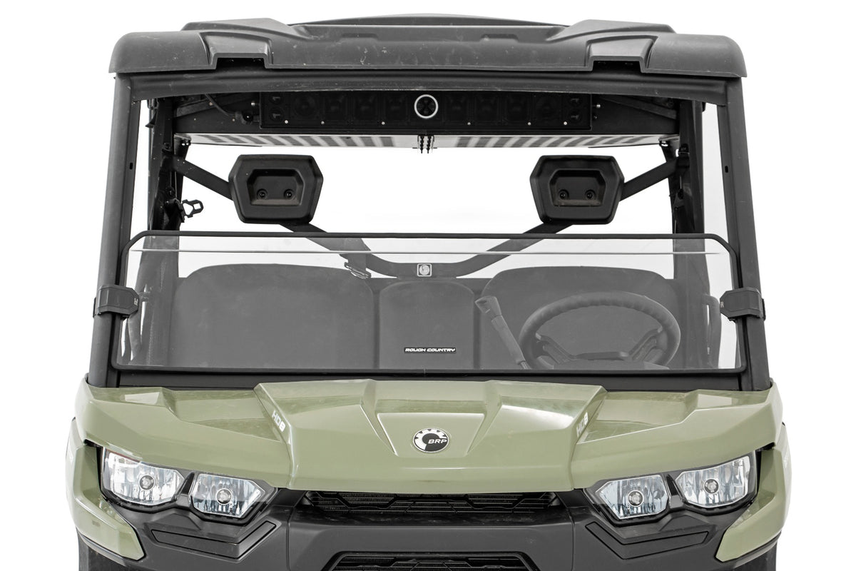 Can-Am Half Windshield 16-21 Can-Am Defender 4WD Rough Country-4