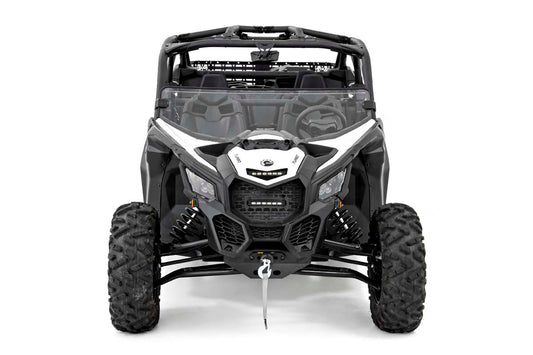 Can-Am Scratch Resistant Half Windshield 17-20 Maverick X3 Rough Country-1