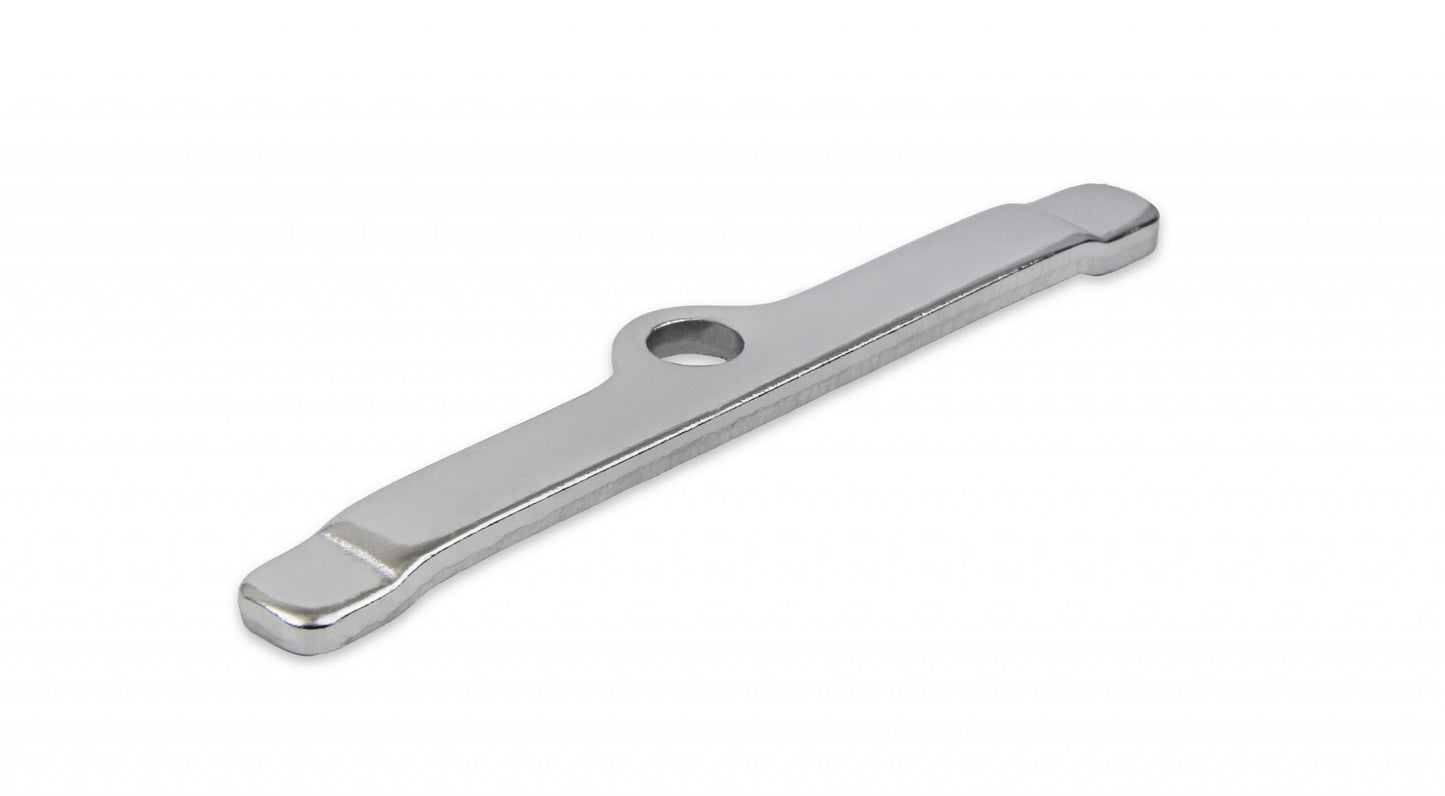 Valve Cover Clamps Chrome Custom extra long, 1/4 Inch Diameter Holes, 4 in a set Mr Gasket-3