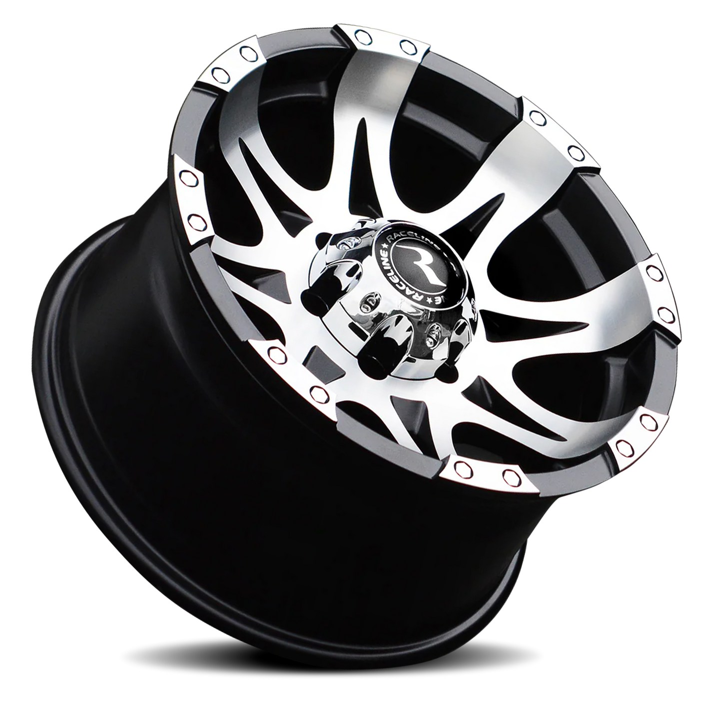 Aluminum 17x9 Raptor 982 Black Machined Raceline Wheels-7