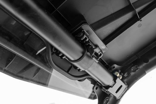 Vented Full Windshield Scratch Resistant Polaris RZR Turbo R 4 Rough Country-1
