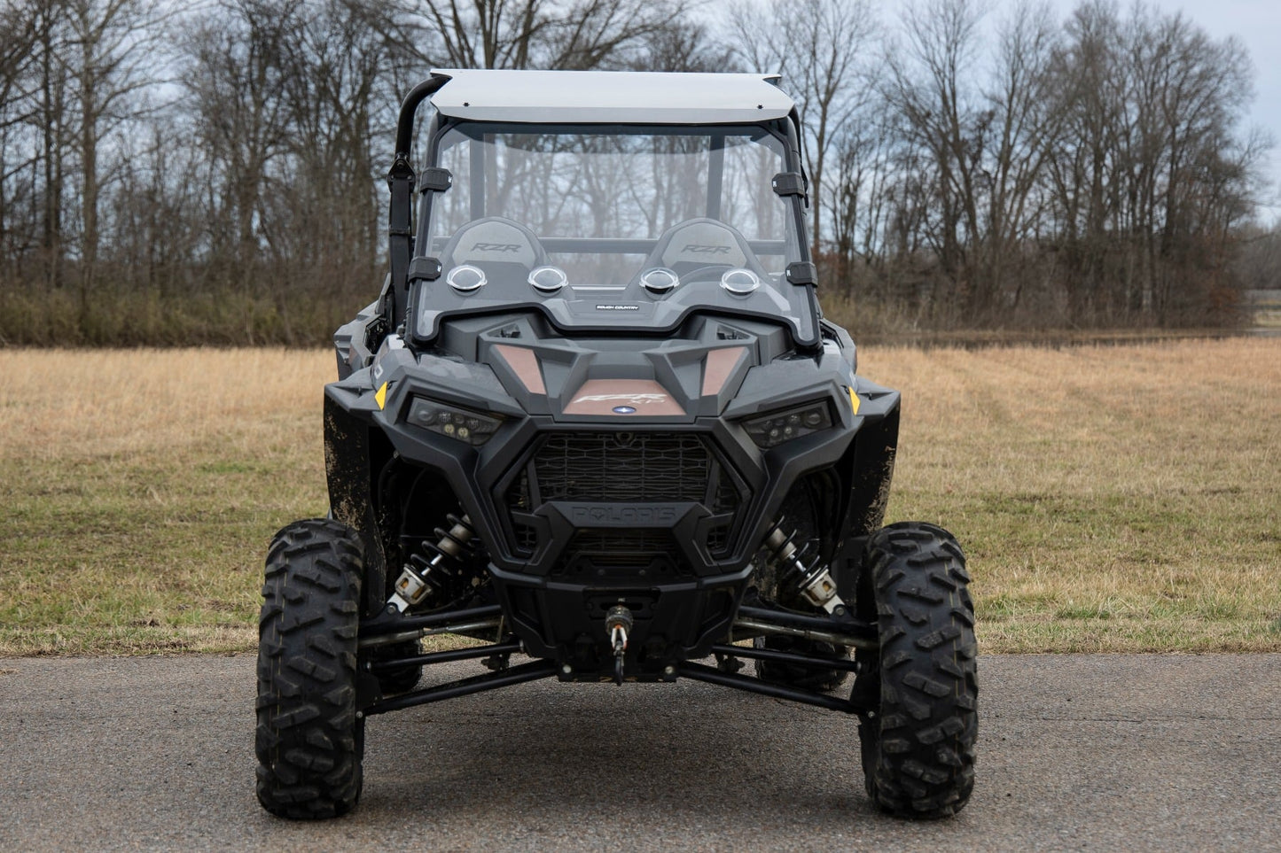 Vented Full Windshield Scratch Resistant Polaris RZR XP 1000 Rough Country-5