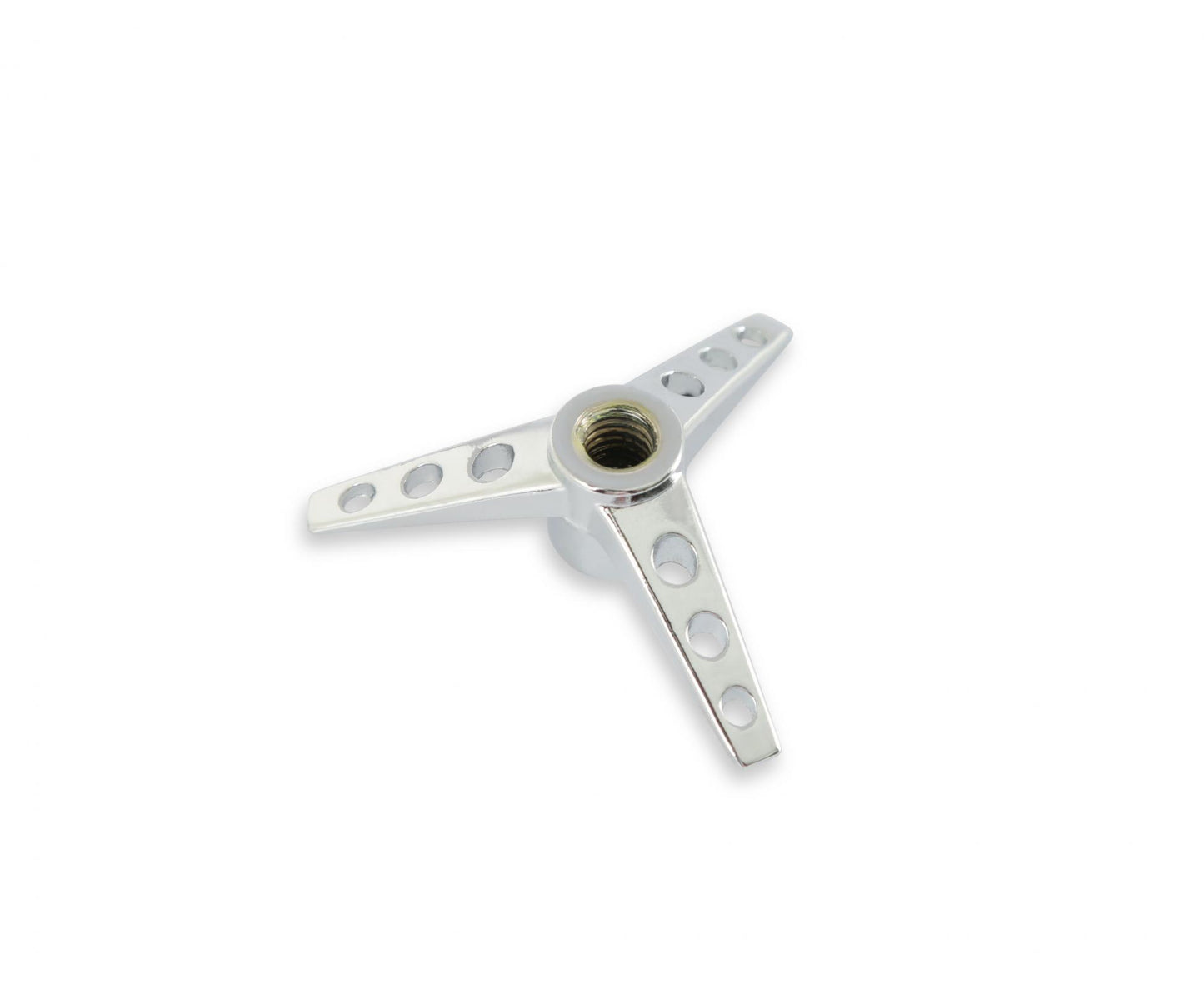 Air Cleaner Wing Nut Tri-Bar Chrome 1/4-20 Thread, Chromed Steel Mr Gasket-2