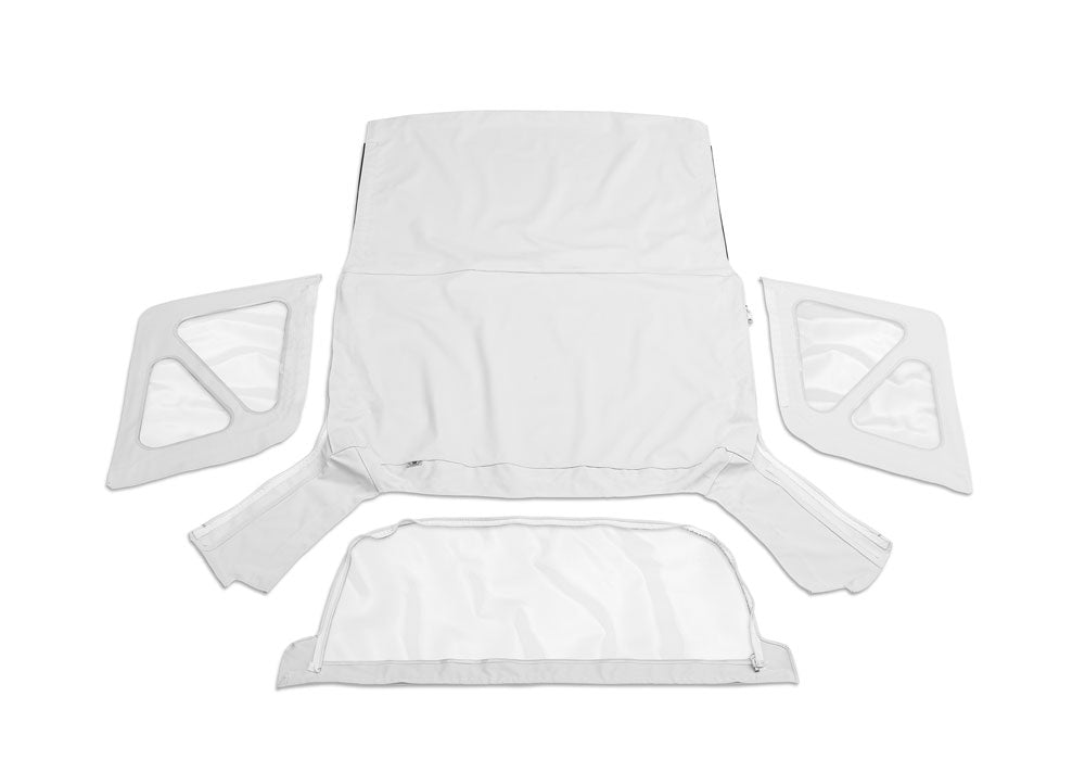 R OEM Replacement Soft Top for 1995-1998 Suzuki Sidekick/Geo Tracker, White Rampage-3