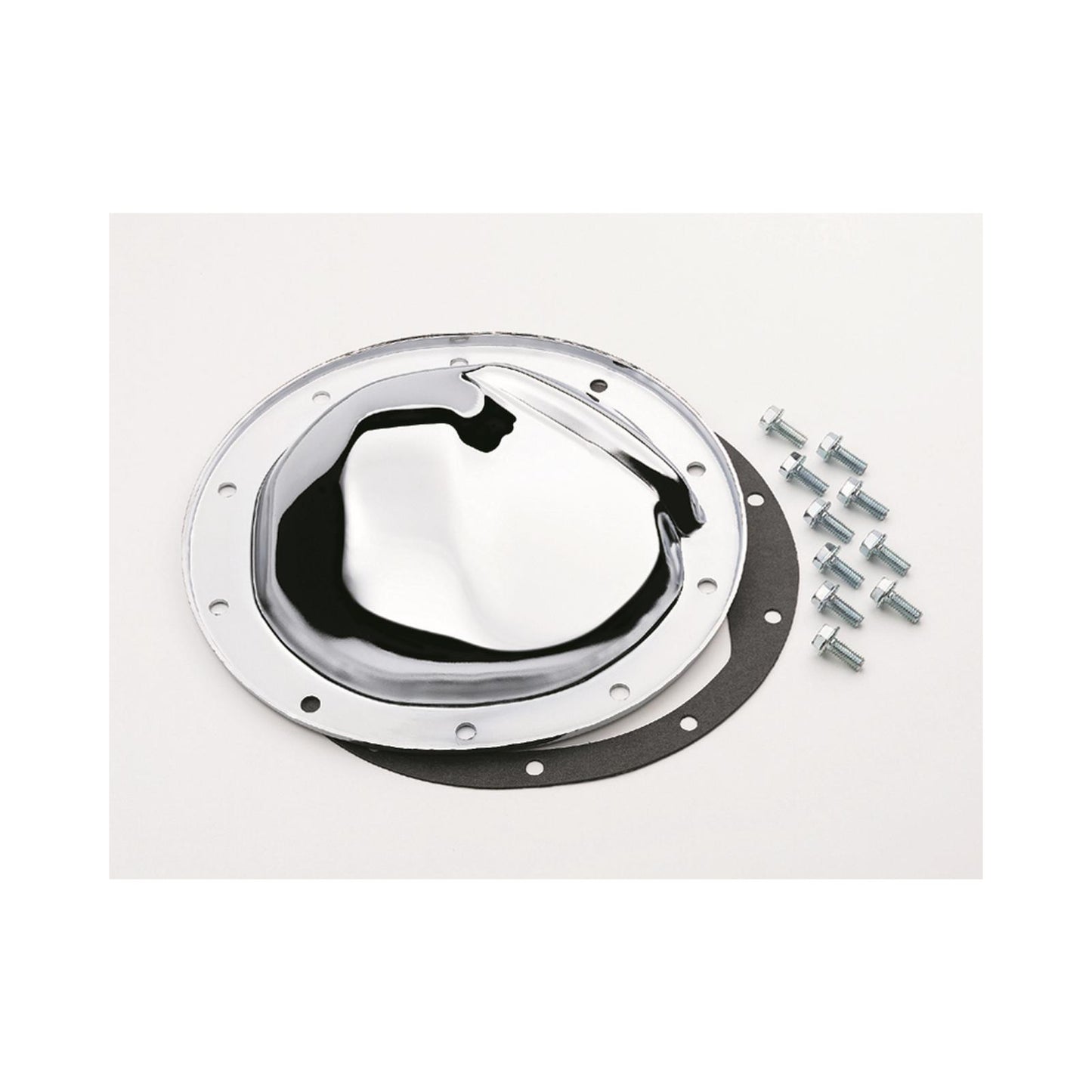 Chrome Differential Cover GM 10 Bolt Fits 1970-1984 GM 10 Bolt with 8.5 Inch Ring Gear Mr Gasket