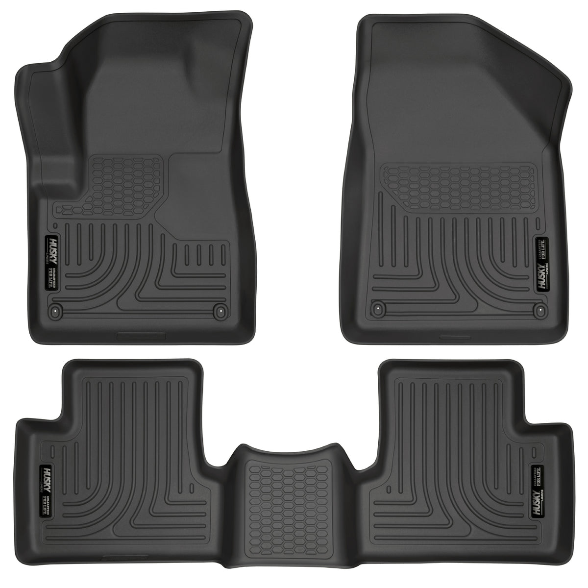 Weatherbeater Front & 2nd Seat Floor For 2014-2015 Jeep Cherokee Husky Liners