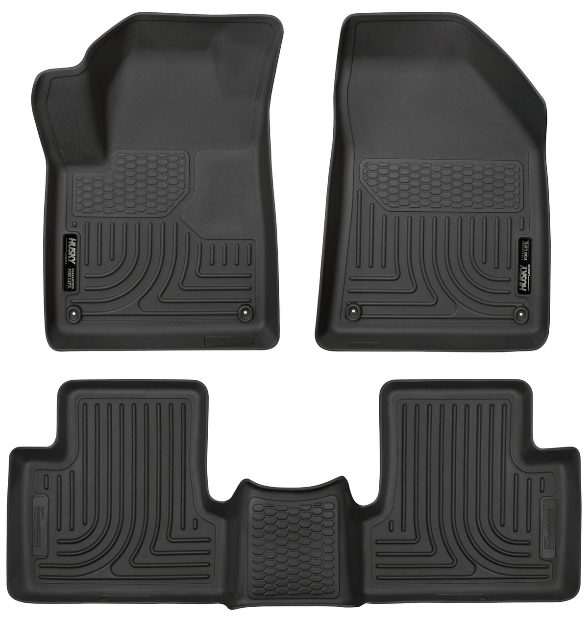 Weatherbeater Front & 2nd Seat Floor For 2015-2023 Jeep Cherokee Husky Liners