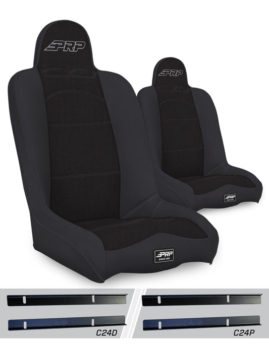 Daily Driver High Back Suspension Kit for 03-06 Jeep Wrangler TJ Pair PRP Seats-1