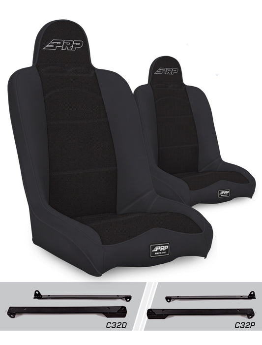 Daily Driver High Back Suspension Kit for Jeep Wrangler CJ7/YJ Pair PRP Seats-1