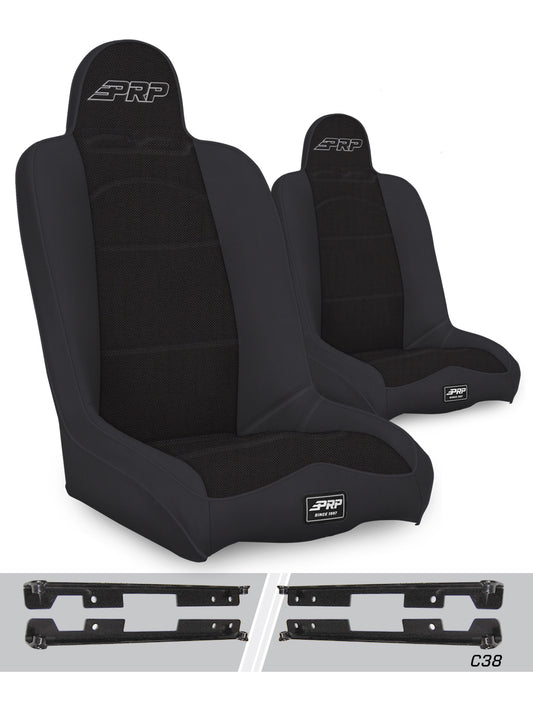 Daily Driver High Back Suspension Kit for Jeep Wrangler JK/JKU Pair PRP Seats-1