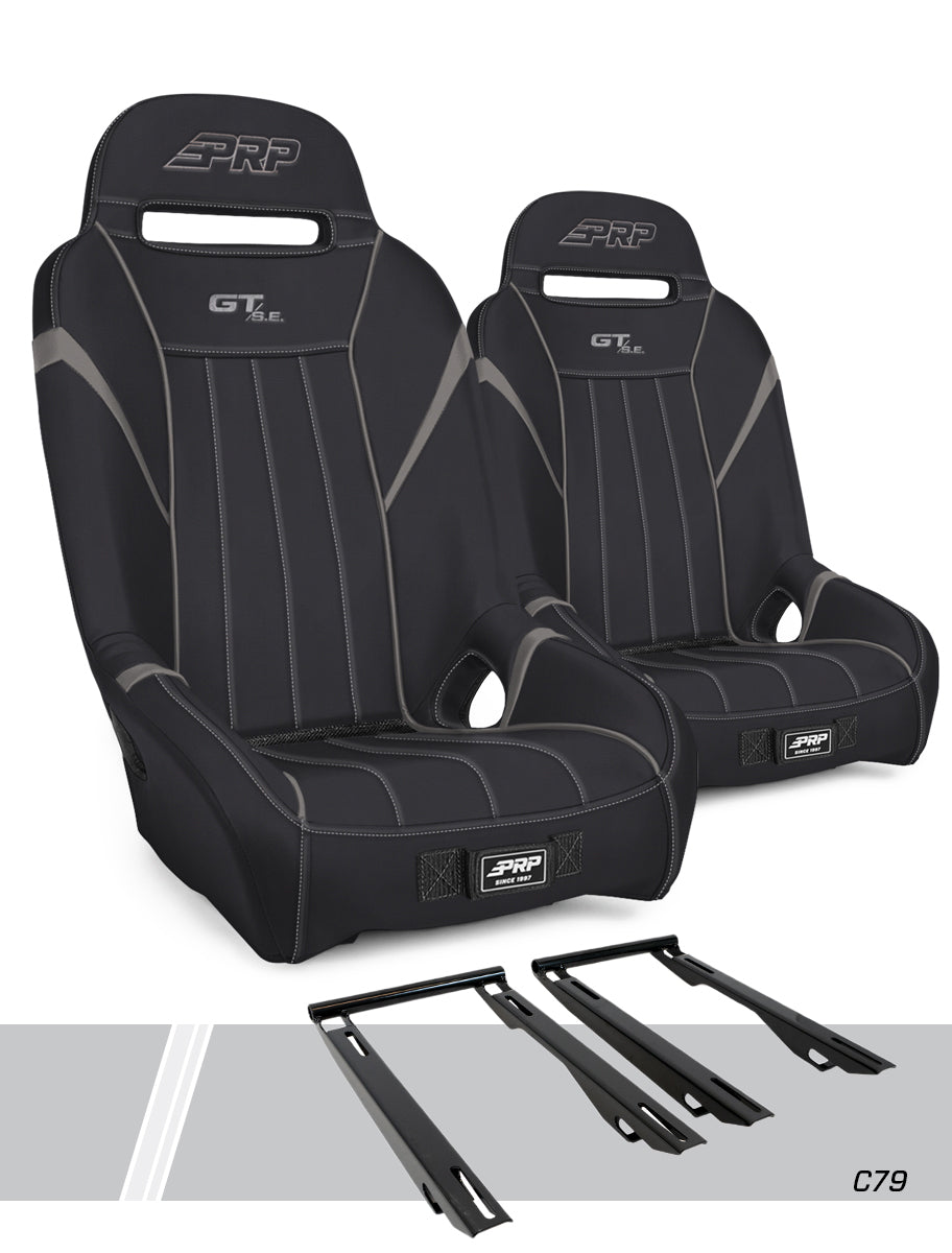 GT/S.E. Suspension Kit for Polaris RZR PRO XP PRO R Turbo R Pair Black & Gray PRP Seats