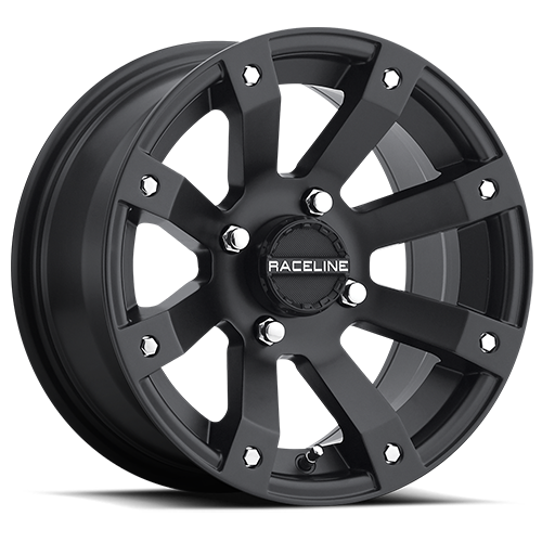 Aluminum 12x7 Scorpion UTV A79 Satin Black Raceline Wheels-3