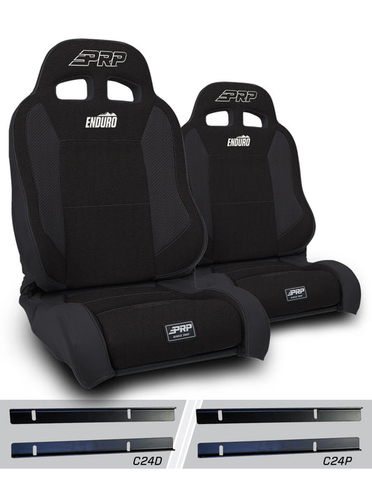 Enduro Elite Suspension Seat Trek Edition Kit for 03-06 Jeep Wrangler TJ Pair PRP Seats-1
