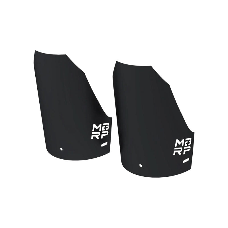 2018-Up Polaris RZR, Black-Coated Aluminized Steel Rear Shock Guard Kit, MBRP