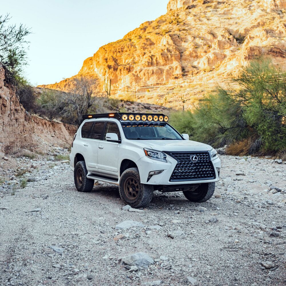 Platform One Roof Rack with 360 Degree Lighting (2010-2023 Lexus Gx 460) KC Hilites-3