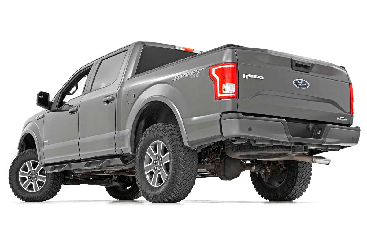 AL2 Drop Steps Crew Cab 19-21 Ford F-150/Super Duty 2WD/4WD Rough Country-4