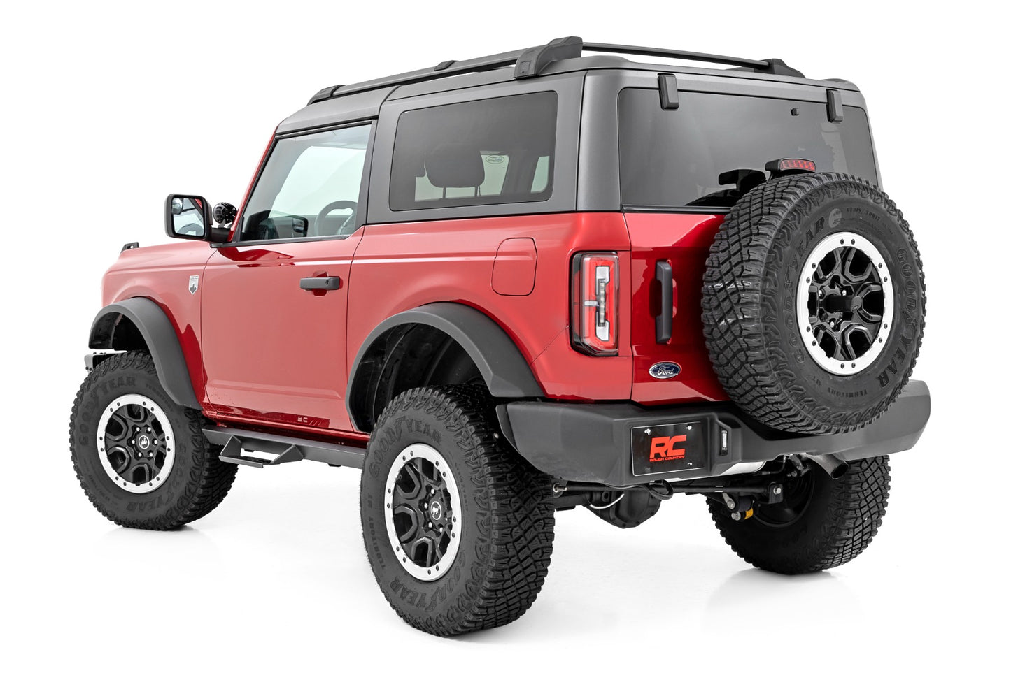 AL2 Drop Steps 2-Door Ford Bronco 4WD (21-23) Rough Country-4