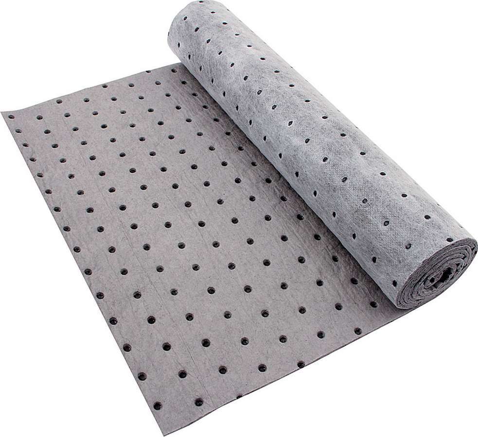 Absorbent Pad 15 x 60 Inch Perforated Roll Polypropylene Gray Oil Each Allstar Performance