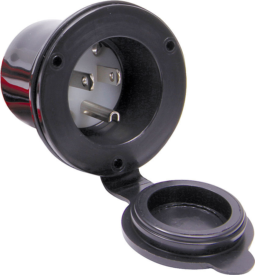 Accessory Plug-In 110V Flange Mount Covered Housing Only 3-Prong Male Socket Each Allstar Performance