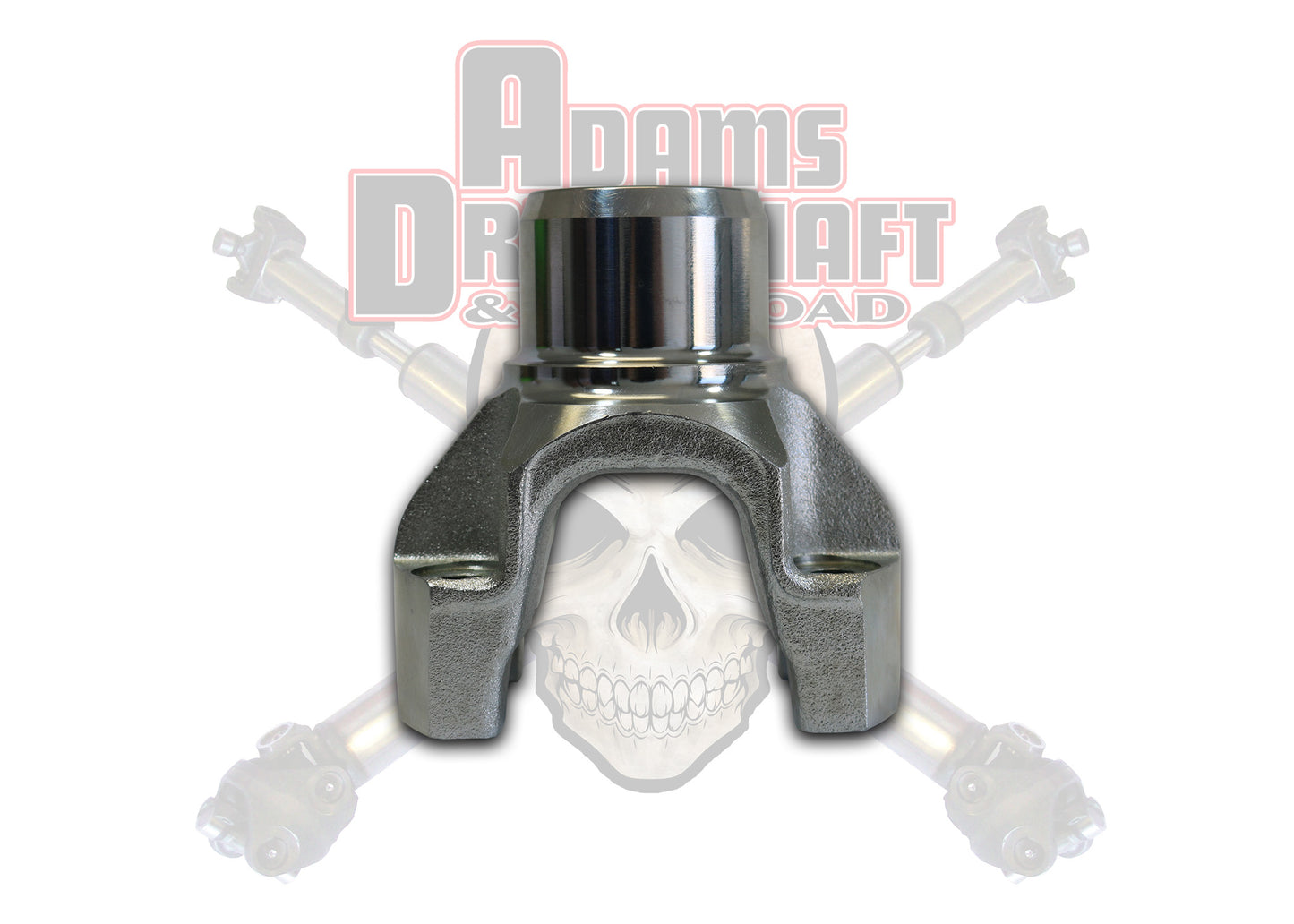 Forged Jeep JK Front 1350 Series Half Round CV Transfer Case Yoke Adams Driveshaft