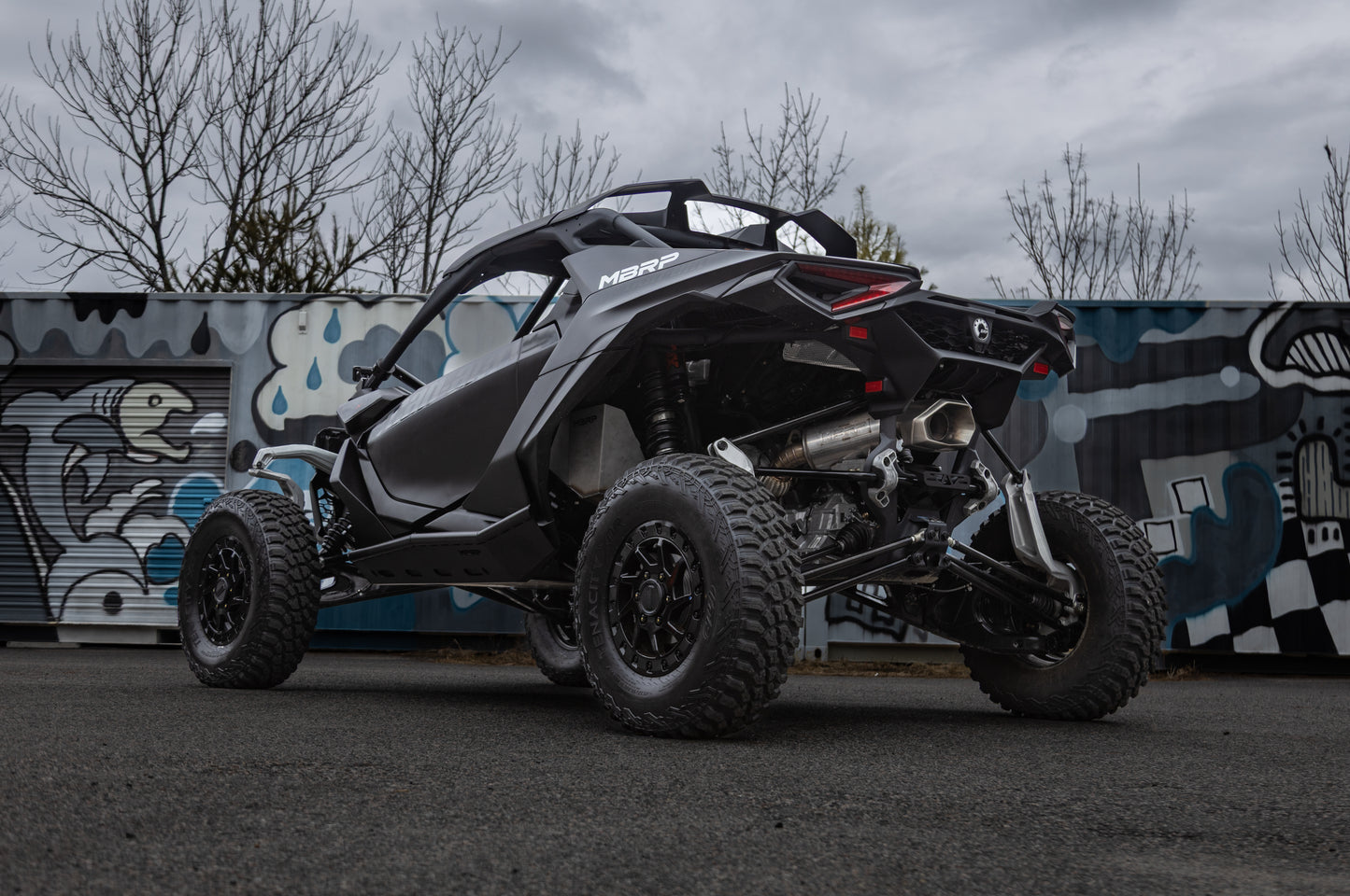 24-Present Can-Am Maverick R, Performance Series Single Slip-on System with Catalytic Converter MBRP-8