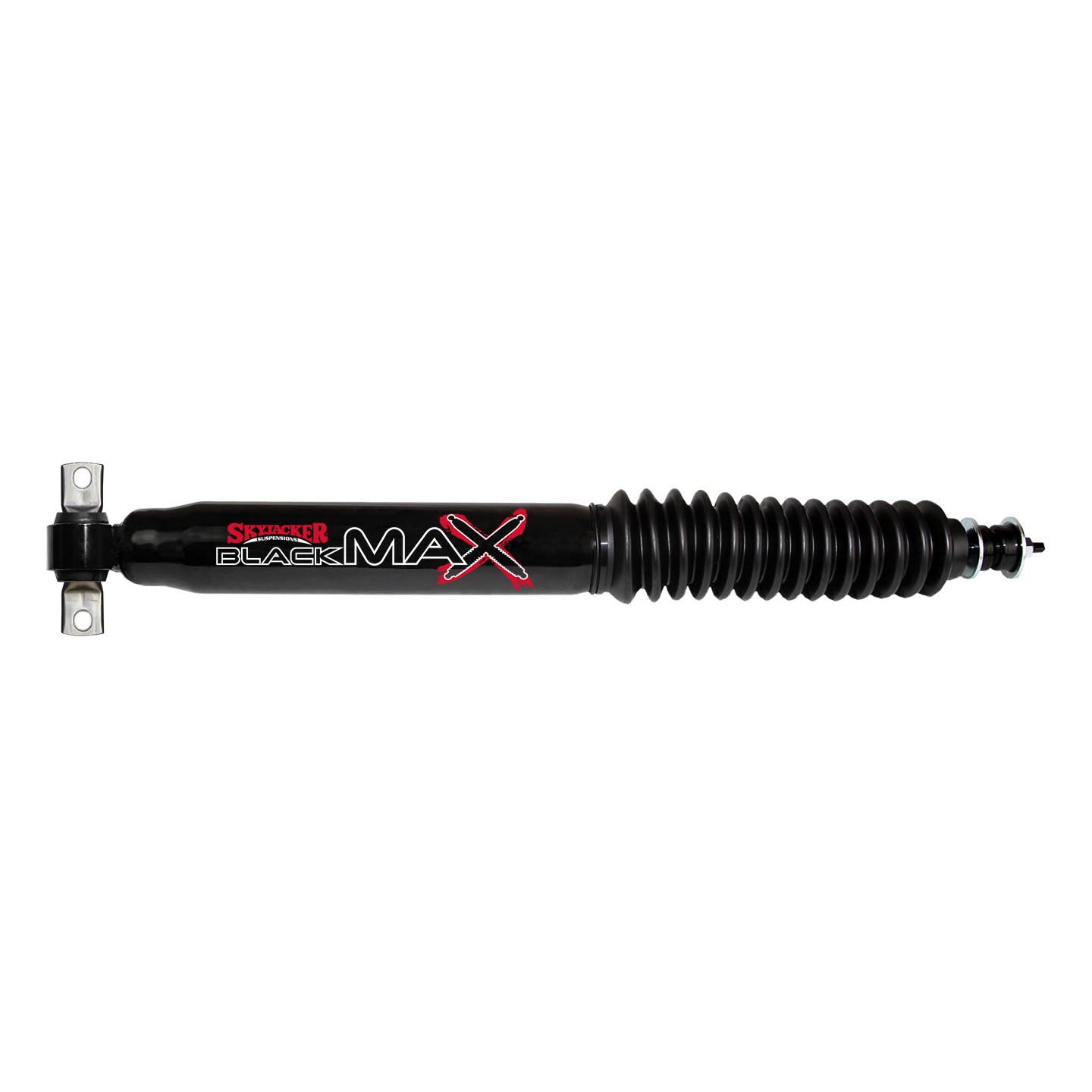 Black MAX Shock Absorber w/Black Boot 15.69 Inch Extended 10.02 Inch Collapsed 82 Dodge D50 83-84 Mitsubishi Mighty Max 86-91 Mitsubishi Mighty Max 83-89 Mitsubishi Montero 87-91 Dodge Ram 50 87-89 Dodge Raider 97-01 Ford F-150 Skyjacker
