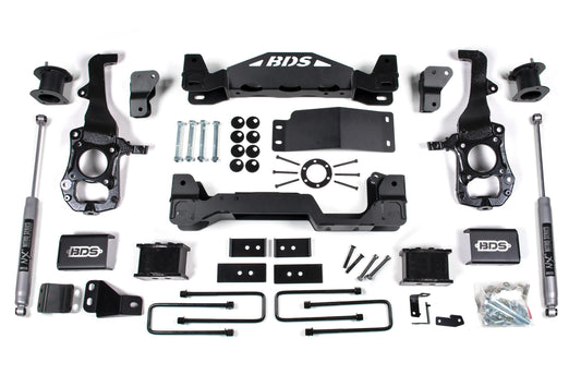 6 Inch Lift Kit Ford F150 21-24 4WD 4 Inch Block BDS Suspension-2