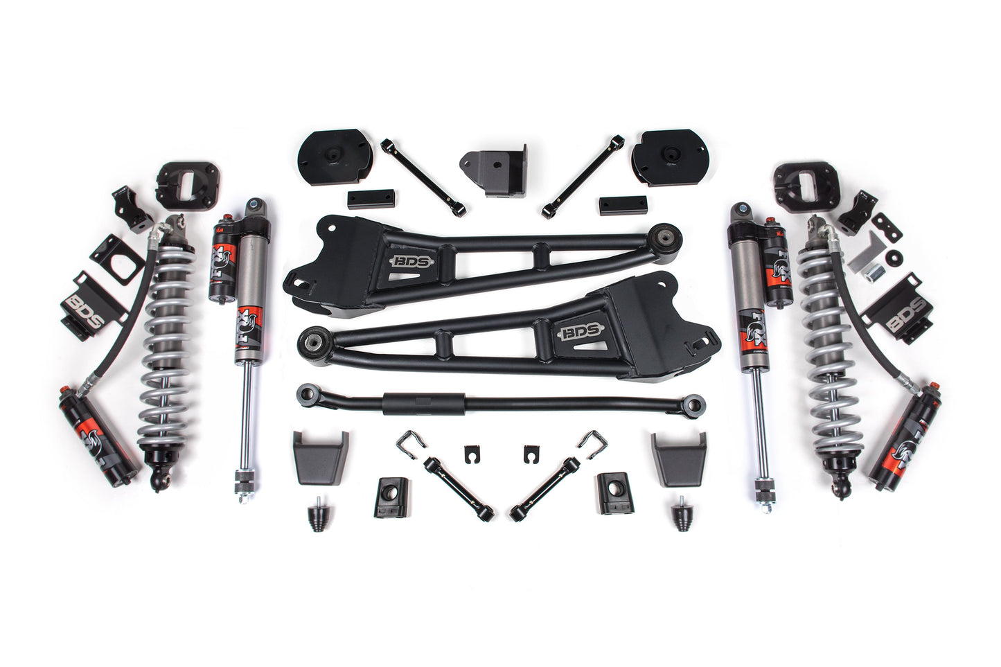 14-18/ 2025-2026 Ram 2500 4WD 3 Inch Radius Arm Lift Kit, 1.25 Inch Rear, Coil Spacer, Diesel - Fox 2.5 Performance Elite Series C/O Front, Fox 2.5 Performance Elite Series Rear BDS Suspension