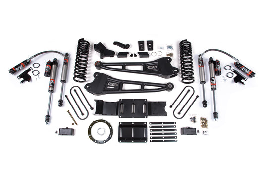 4 Inch Lift Kit w/ Radius Arm 2 Inch Rear Block Ram 3500 19-24 4WD Diesel Without Factory Rear Overload Leaf 6 Bolt BDS Suspension-1