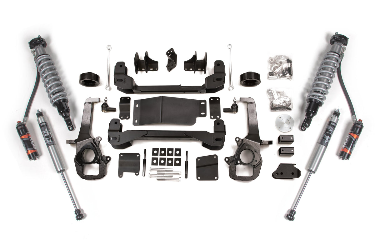 13-18 Ram 1500/ 2019-2023 1500 Classic 4WD 4 Inch Lift Kit, 3 Inch Rear Lift, Coil Spring - Fox 2.5 Performance Elite Series C/O, Fox 2.5 Performance Elite Series Shocks BDS Suspension