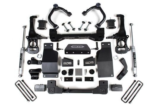 4 Inch Lift Kit Silverado/Sierra 1500 19-24 4WD Diesel Strut Spacer BDS Suspension-1