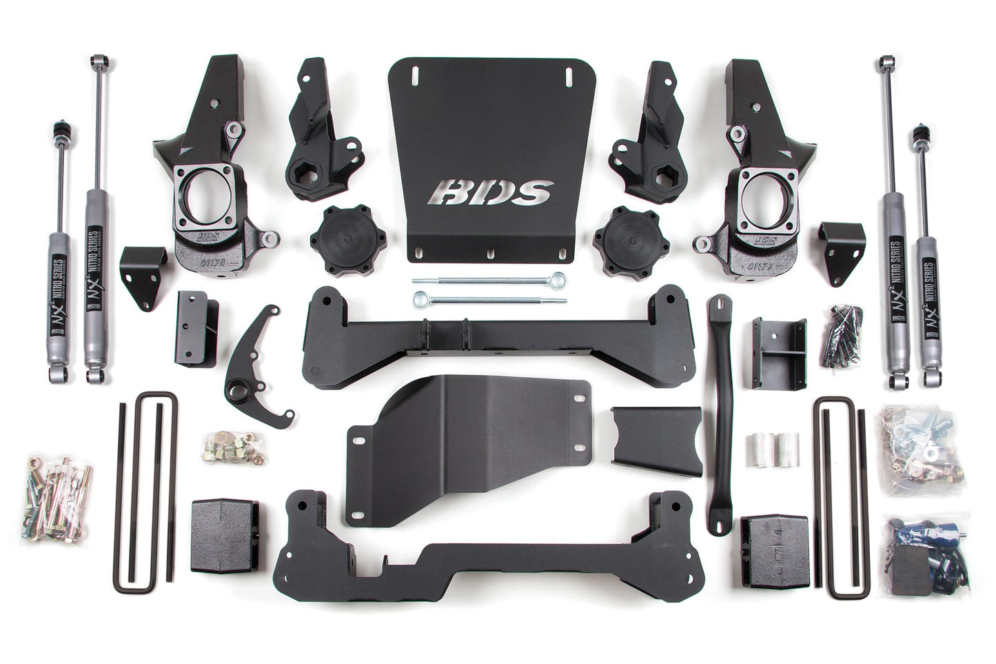 7 Inch Lift Kit Silverado/Sierra 2500HD/3500 01-10 4WD Fox 2.0 Performance Shocks BDS Suspension