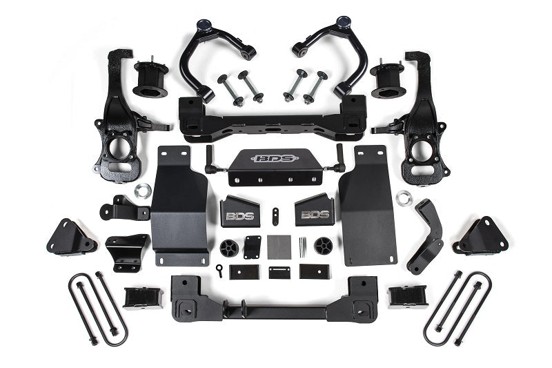 2025-Up Silverado/Sierra 1500 4WD 4 Inch Lift Kit w/ARC 3.0 Diesel / 2.7 Gas 3 Inch Rear Block Spacer Front BDS Suspension