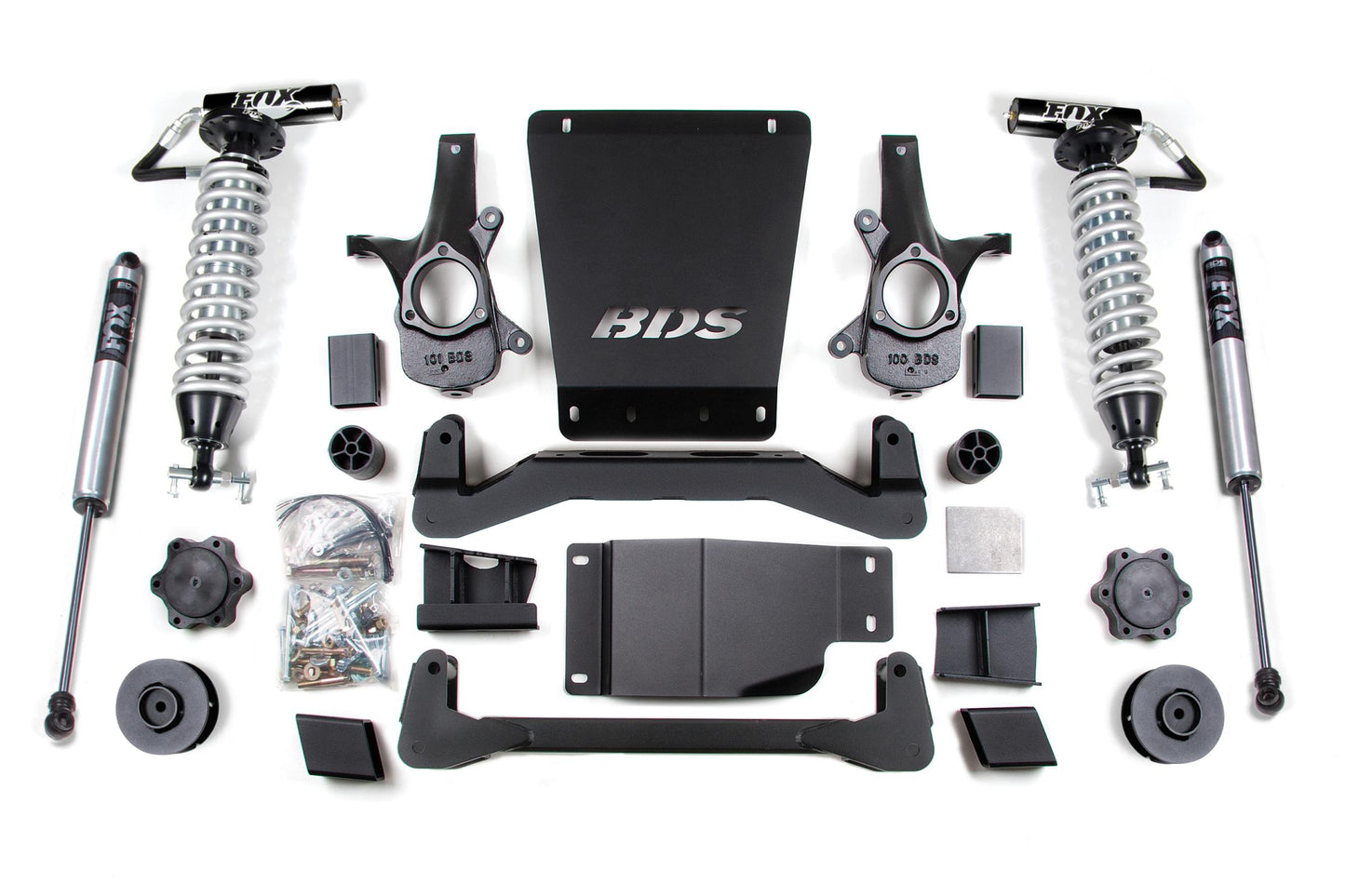 4 Inch Lift Kit FOX 2.5 Coil-Over Avalanche Suburban Tahoe or Yukon 1500 07-14 4WD 2 Inch Lift Coil Spacer Fox 2.5 Performance Shocks BDS Suspension