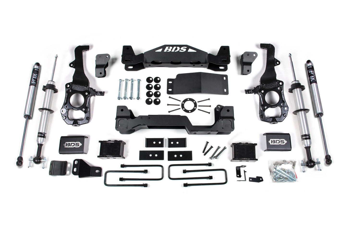 6 Inch Lift Kit FOX 2.0 Strut Ford F150 21-25 4WD 3 Inch Block Kit BDS Suspension