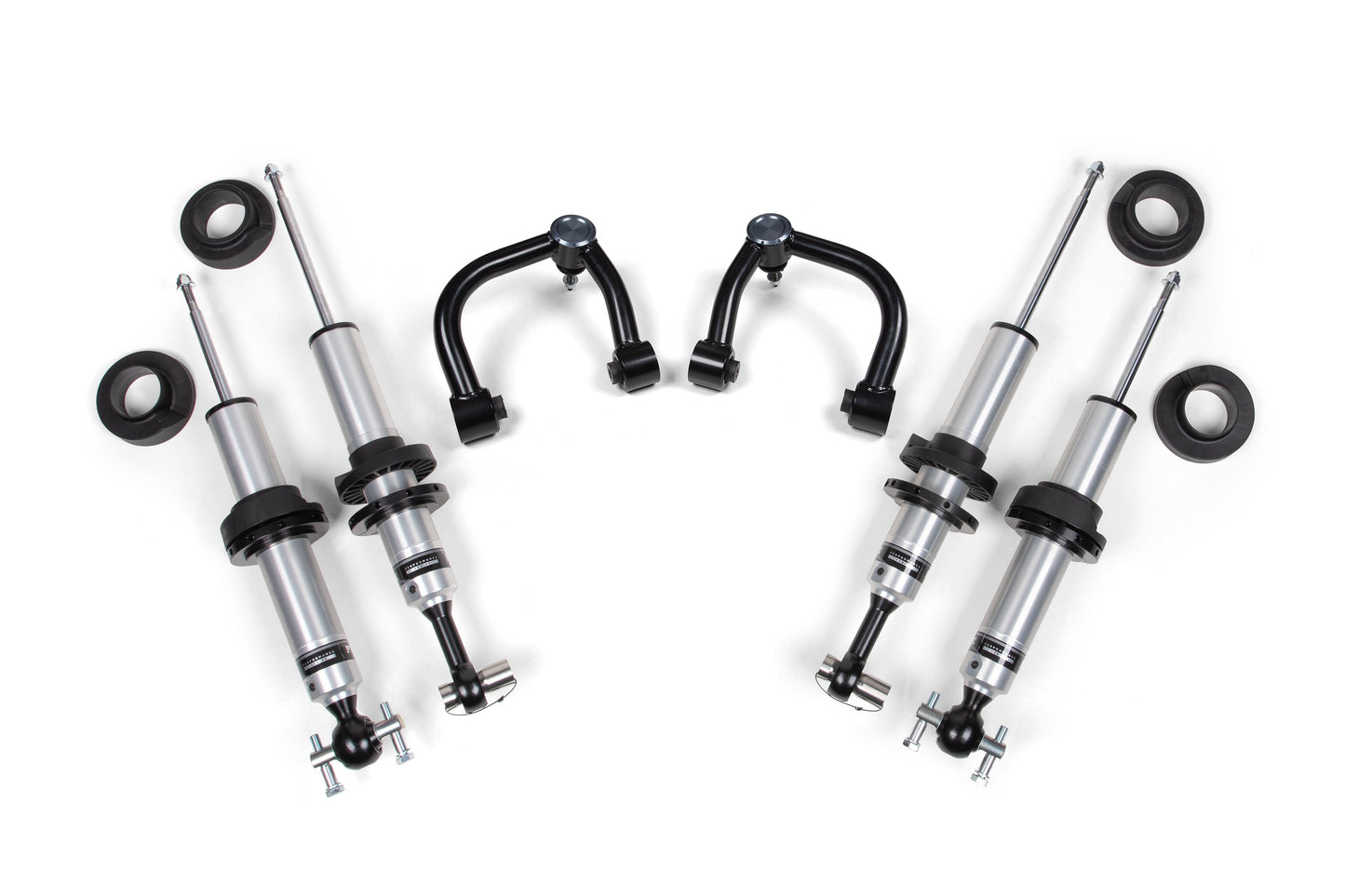 21-25 Ford Bronco Lift Kit, Uniball UCA, (Base 2DR/4DR, 0-3 Inch Front, 0-2 Inch Rear), (Sasquatch 2DR/4DR, 0-2 Inch Front, 0-1 Inch Rear), Fox 2.5 Performance Series HTO Shocks BDS Suspension
