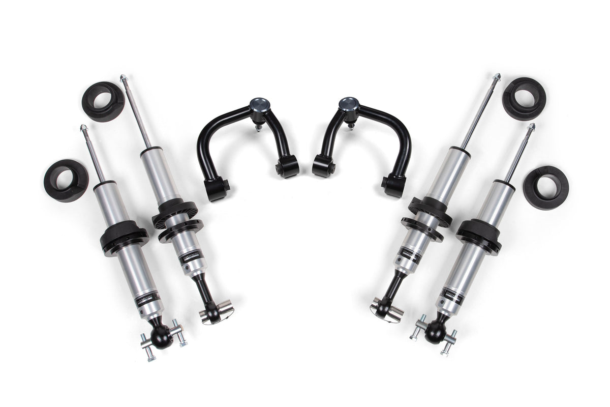 21-25 Ford Bronco Lift Kit, Uniball UCA, (Base 2DR/4DR, 0-3 Inch Front, 0-2 Inch Rear), (Sasquatch 2DR/4DR, 0-2 Inch Front, 0-1 Inch Rear), Fox 2.5 Performance Series HTO Shocks BDS Suspension