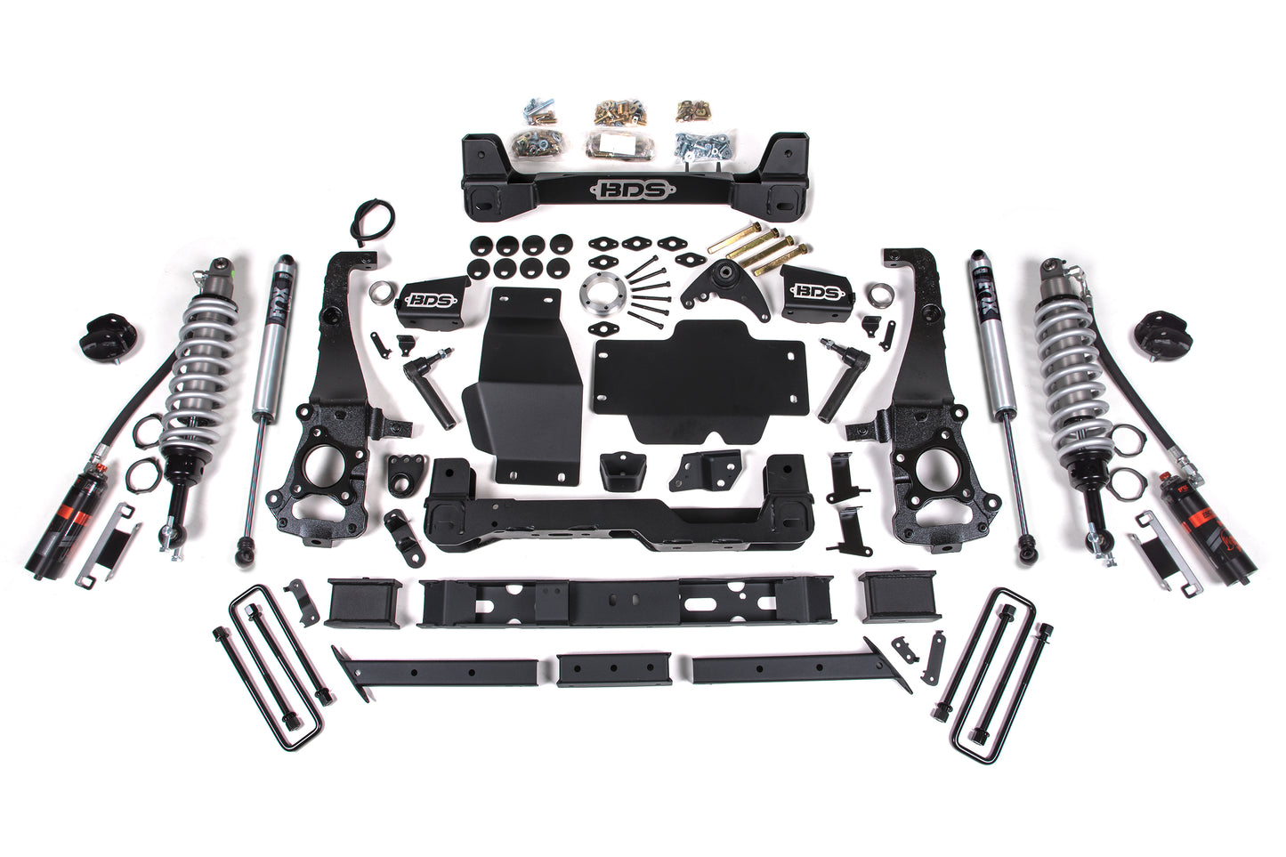6 Inch Lift Kit FOX 2.5 Coil-Over Ford Ranger 19-23 4WD Cast Steel Knuckle Fox 2.5 Performance Shocks BDS Suspension