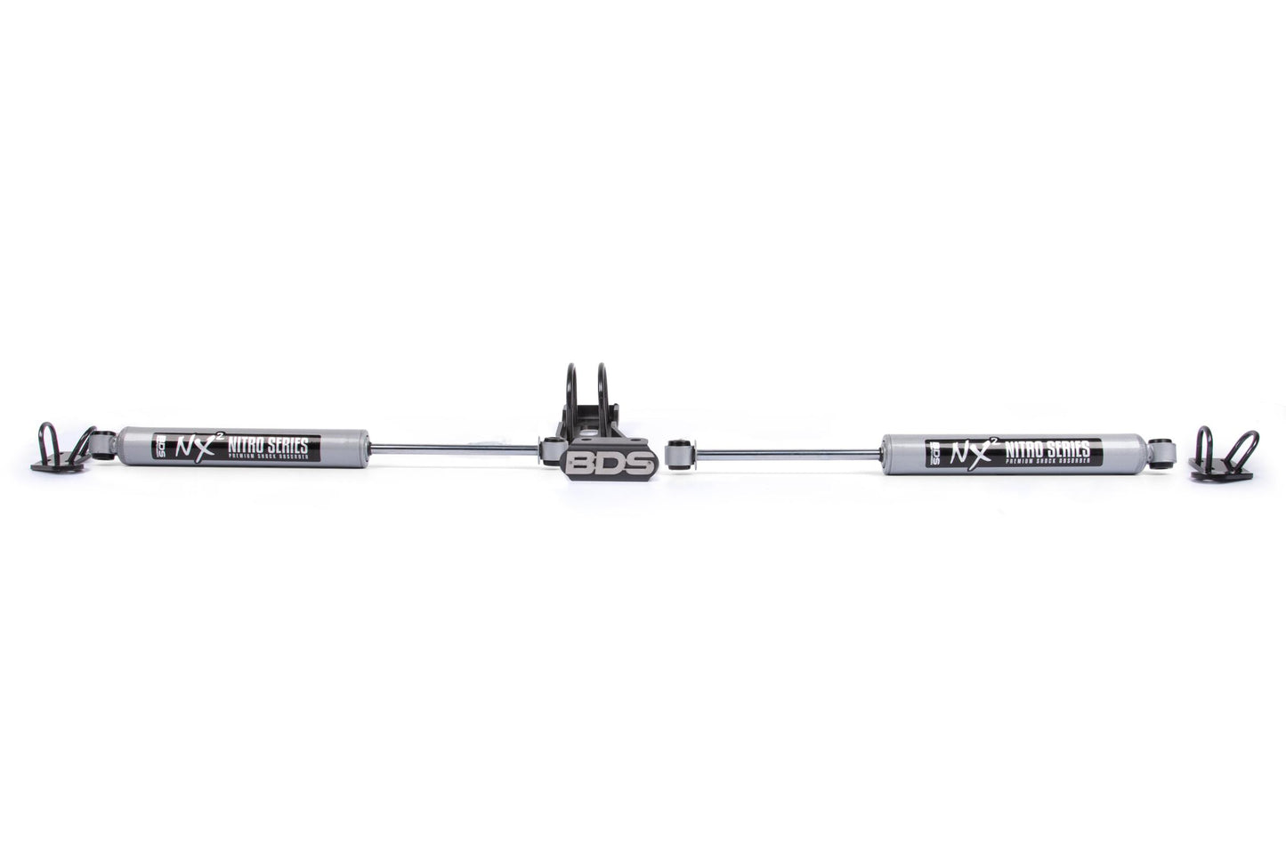 Dual Steering Stabilizer Kit w/ NX2 Shocks Silverado/Sierra Truck 73-87 and SUV 69-91 4WD With OE Stabilizer BDS Suspension