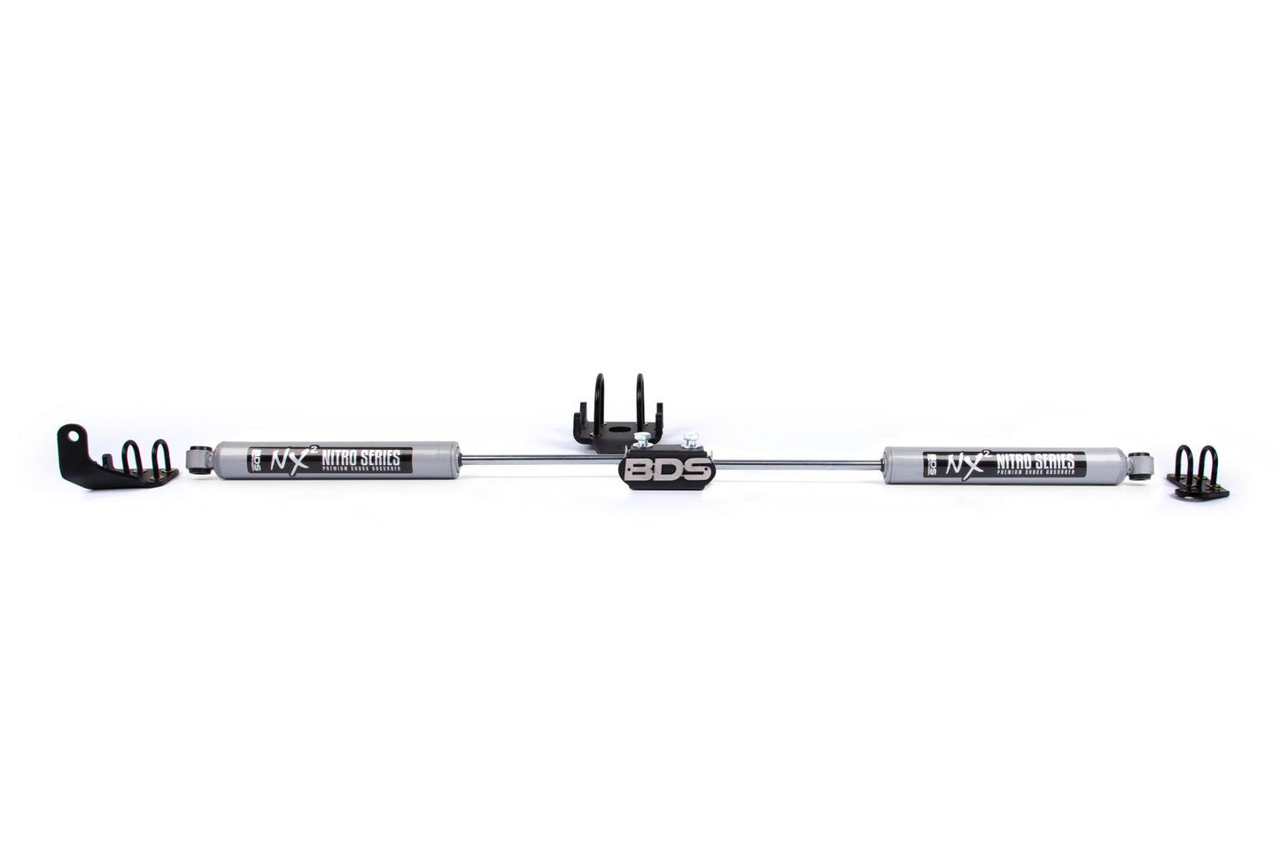 Dual Steering Stabilizer Kit w/ NX2 Shocks Dodge Ram 1500 94-01 and 2500/3500 Y-Style 94-08 4WD BDS Suspension