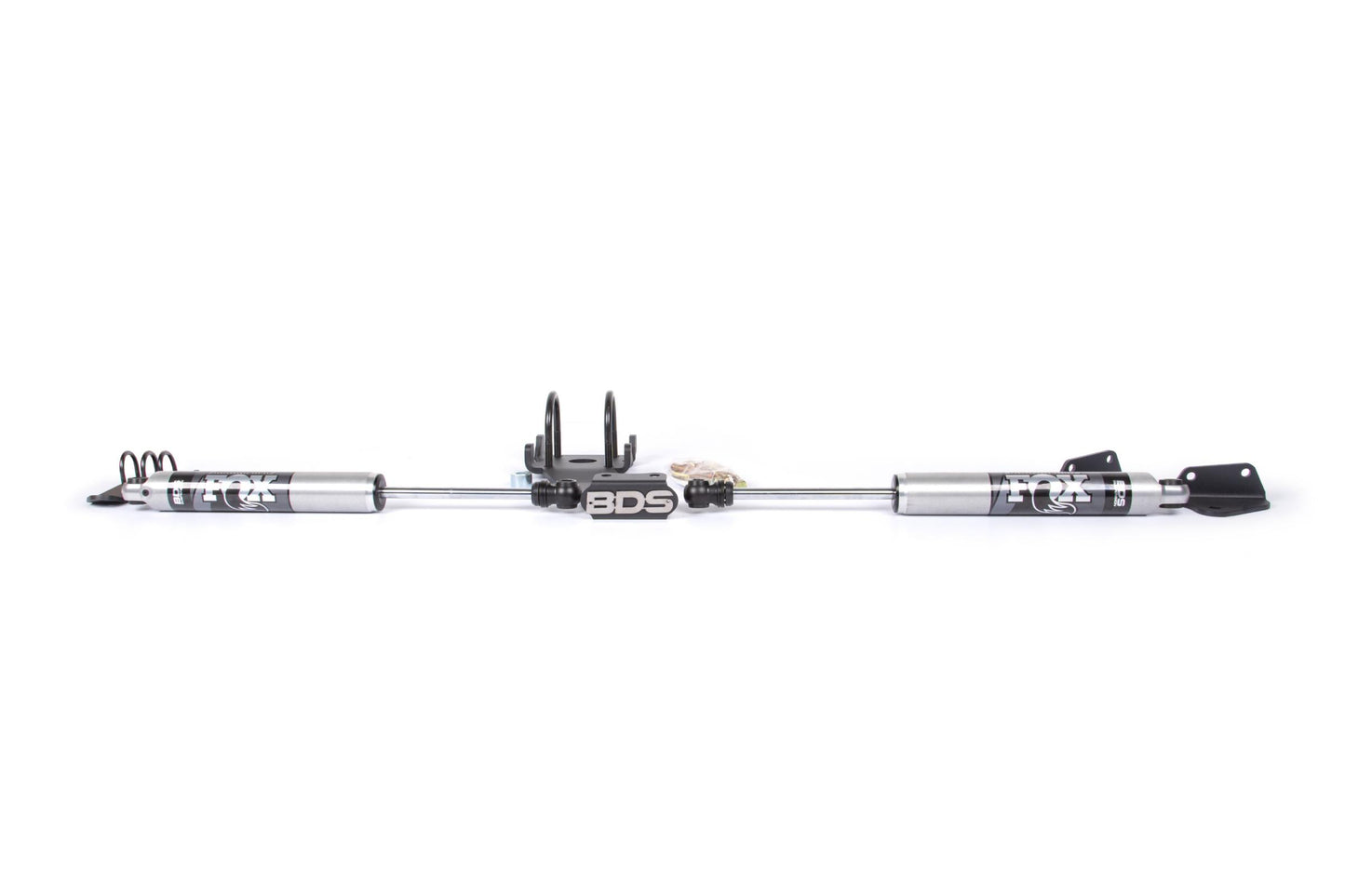 Dual Steering Stabilizer Kit w/ FOX 2.0 Performance Shocks T-Style Steering Dodge Ram 2500 08-13 and 3500 08-12 4WD BDS Suspension