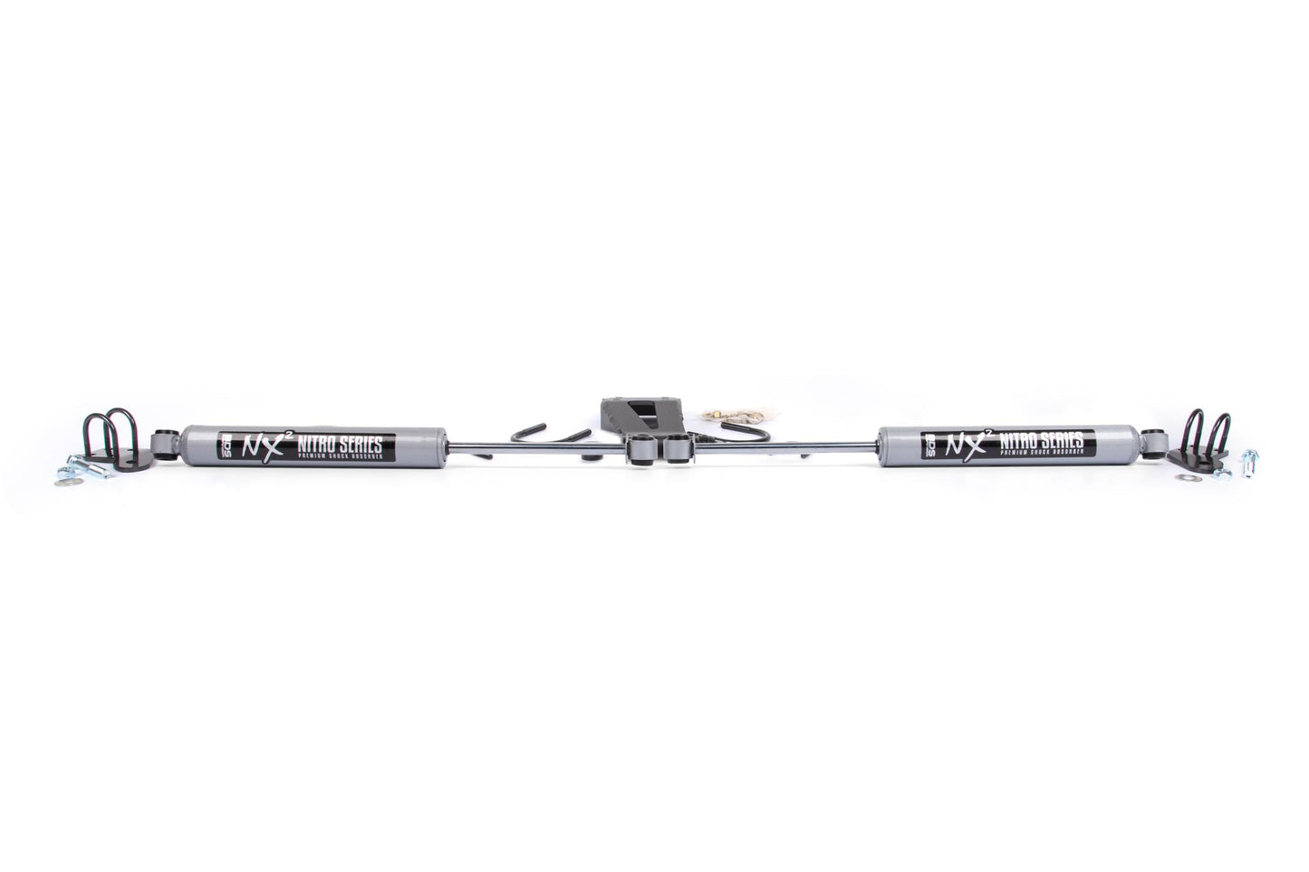Dual Steering Stabilizer Kit w/ NX2 Shocks Jeep Grand Cherokee WJ 99-04 BDS Suspension