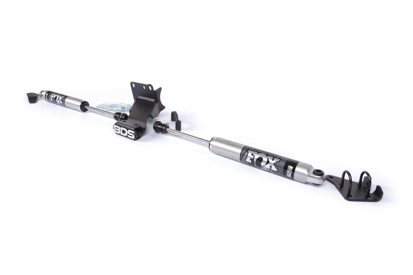 Dual Steering Stabilizer Kit w/ FOX 2.0 Performance Shocks T-Style Steering Ram 2500 19-24 and 3500 19-24 4WD BDS Suspension
