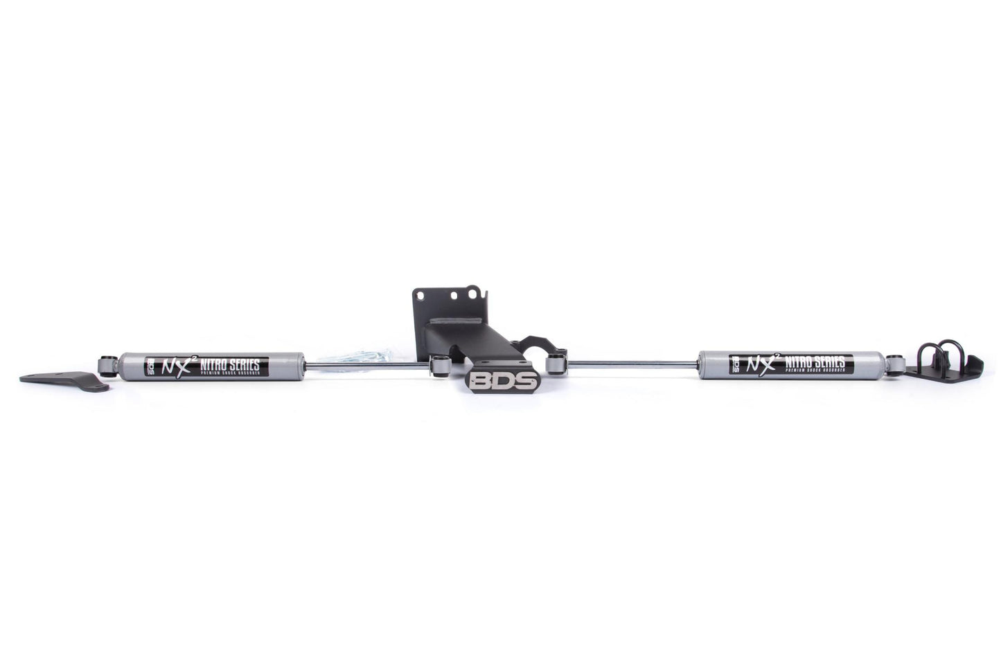 Dual Steering Stabilizer Kit w/ NX2 Shocks T-Style Steering Ram 2500/3500 19-24 4WD BDS Suspension